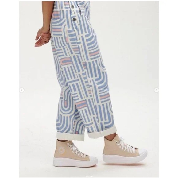 NWT Lucy & Yak Easton Dungarees Overalls Cosmic Size UK12L US8L - Picture 2 of 16